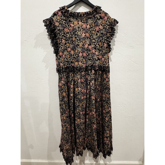 FREE PEOPLE 'Milania' Floral Maxi Dress - Dark Combo - SMALL RRP$168 - Picture 13 of 16